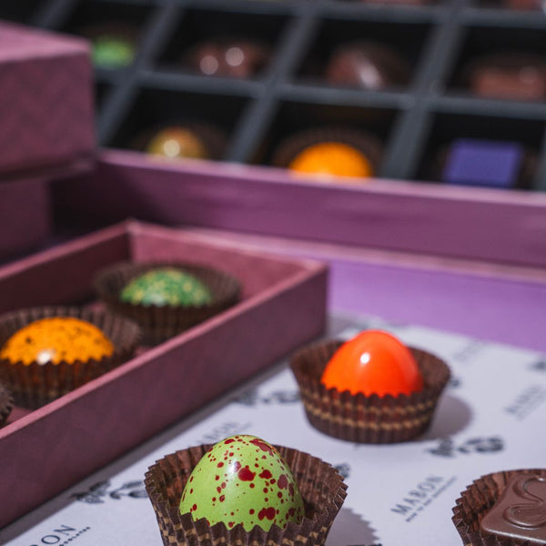 Mabon luxury chocolate bonbon box - premium gifting for Diwali