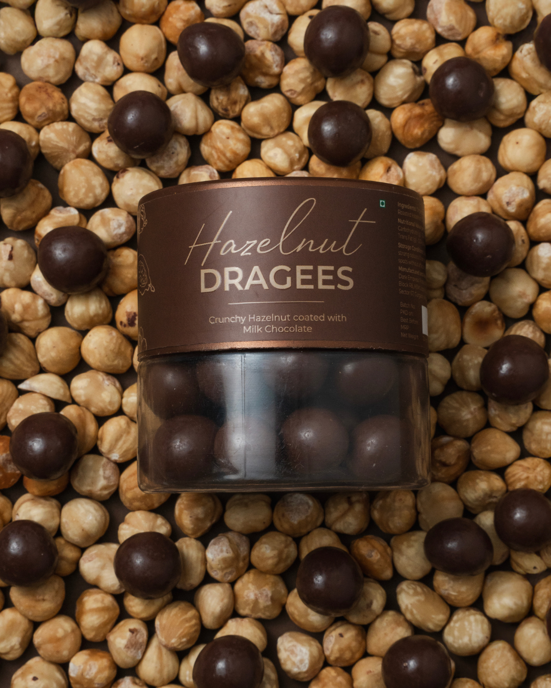 Hazelnut Chocolate Dragees (120g, 1 Jar)
