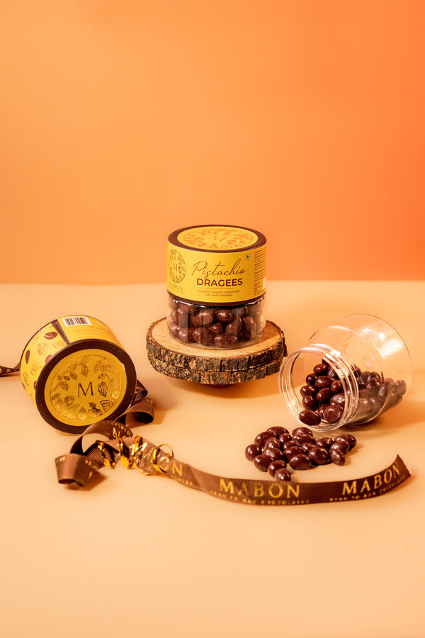 Pistachio Chocolate Dragees (120g, 1 Jar)