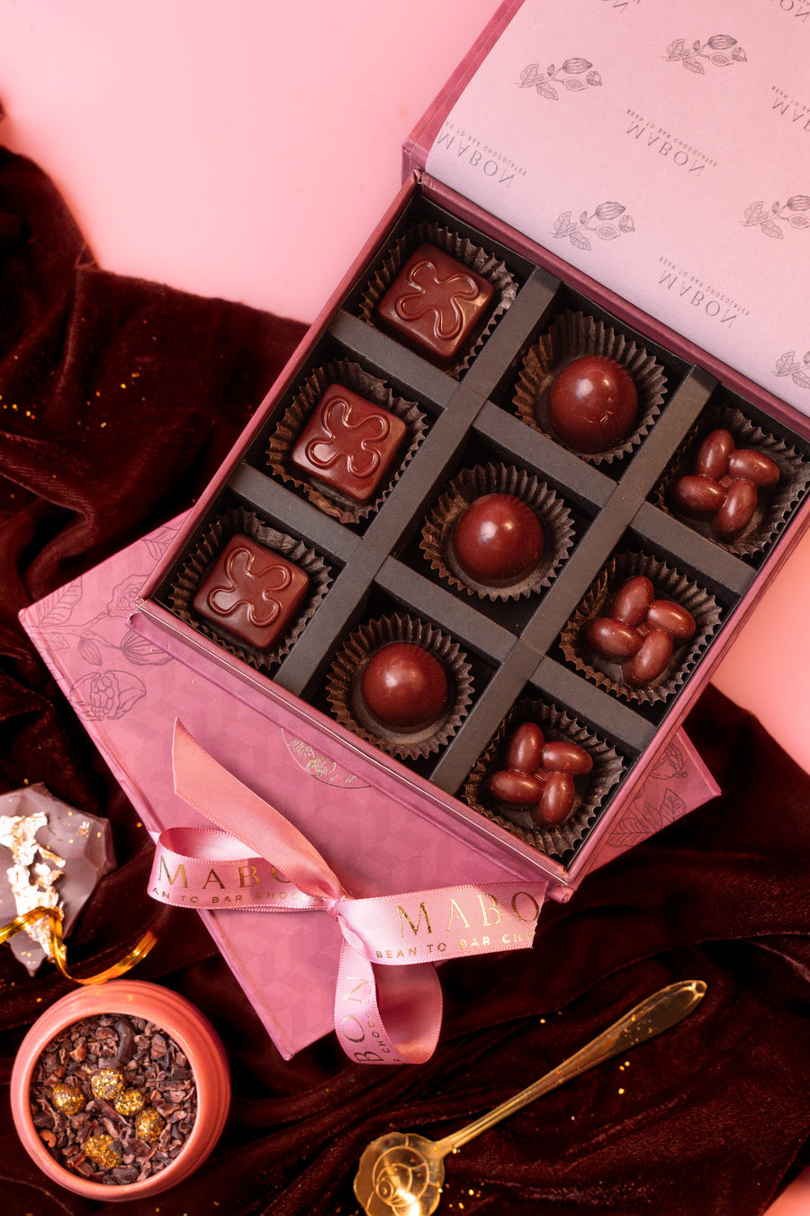 Luxury Chocolate Bonbons Box of 9 - hero