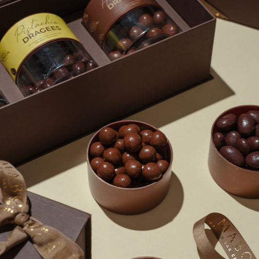 Chocolate Dragees Jars Gift Box (Box of 2)