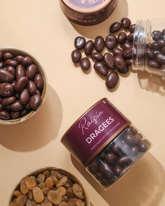 Raisin Chocolate Dragees (120g, 1 Jar)