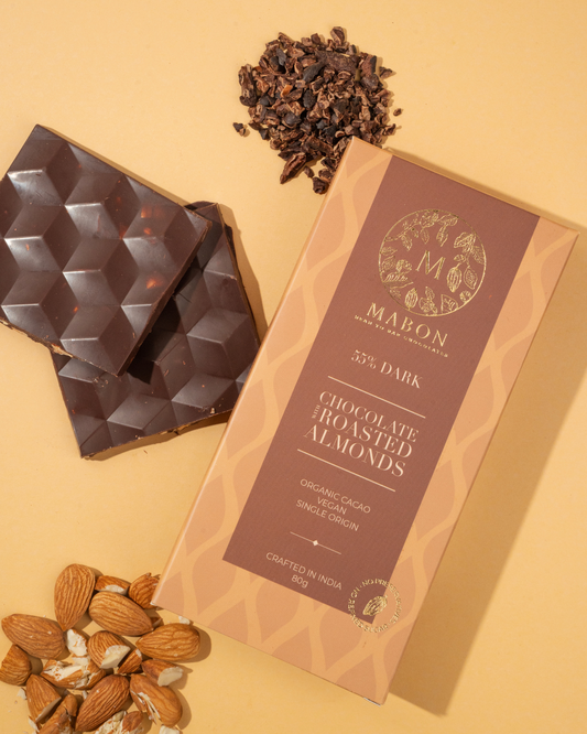 Almond Chocolate Bar (80g, 1 Bar)