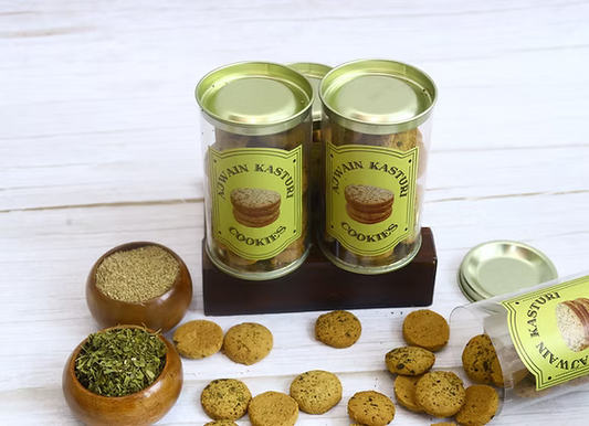 Ajwain Kasturi Cookies (100 g, 1 Jar)