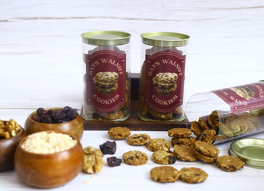 Oats & Walnut Cookies (100 g, 1 Jar)